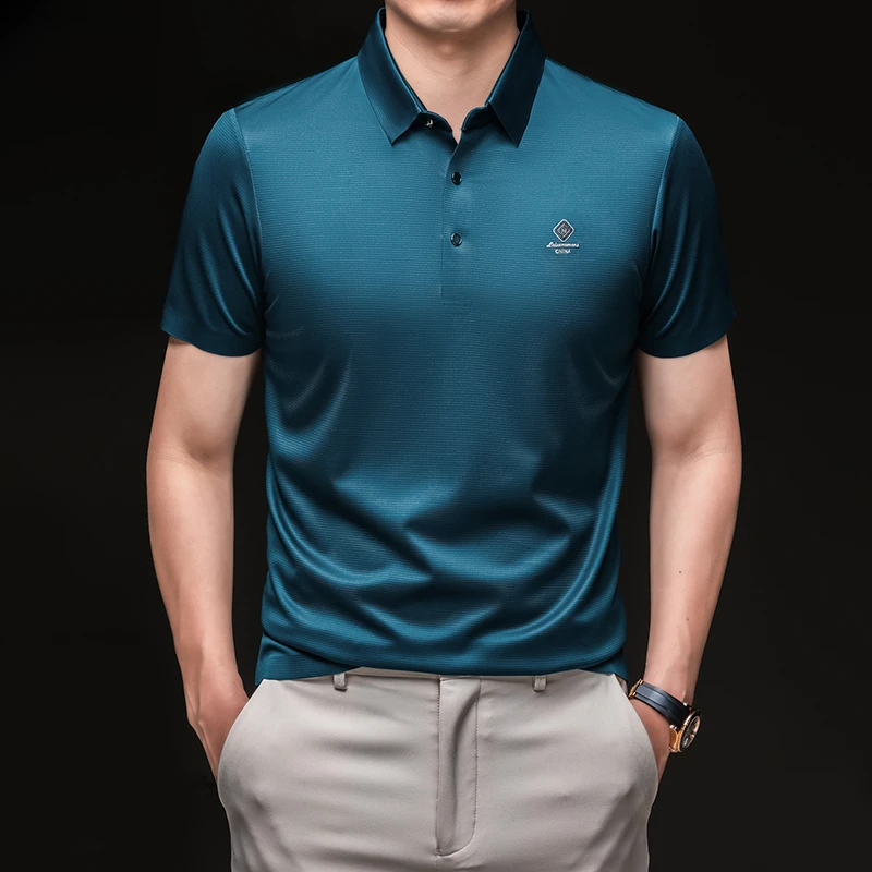 短袖男装Polo衫标准2024年夏季夏季商务绅士常规