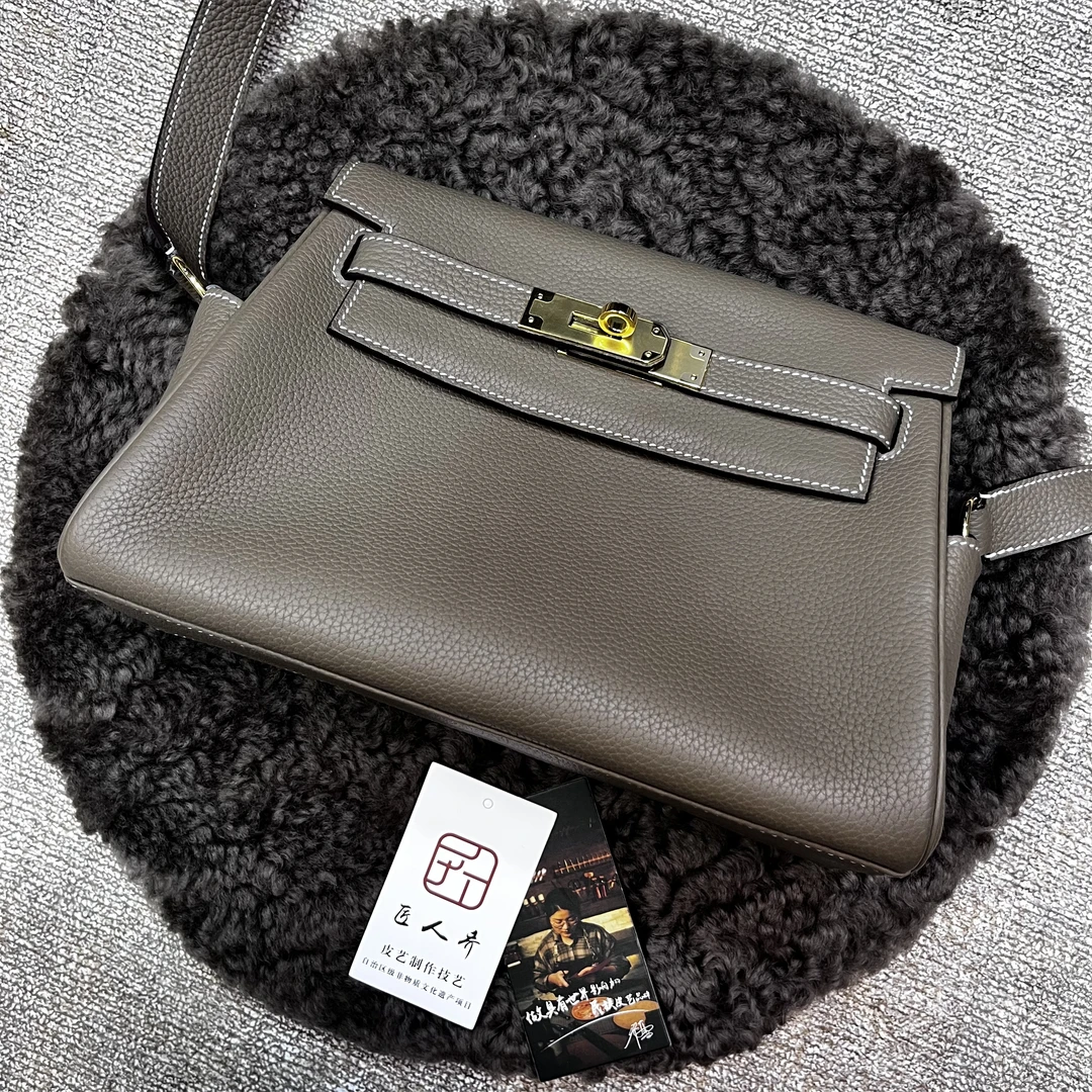 匠人乔【邮差包】时尚百搭女士牛皮单肩斜跨包