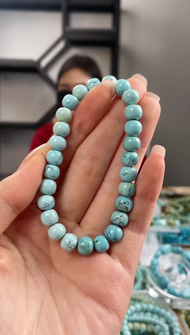 【闪购商品】绿松石珠宝奇石未镶嵌8+mm