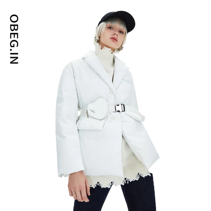OBEG.IN欧碧倩轻奢御寒斜纹羽绒服30424087