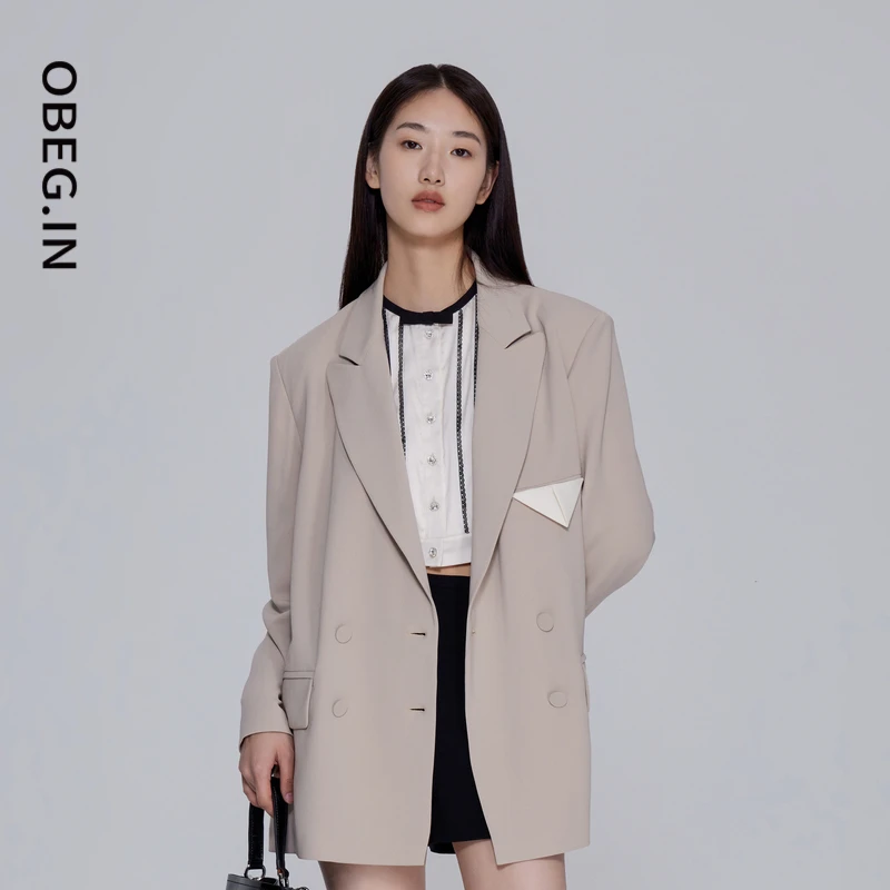 OBEG欧碧倩时髦印花上衣30443060