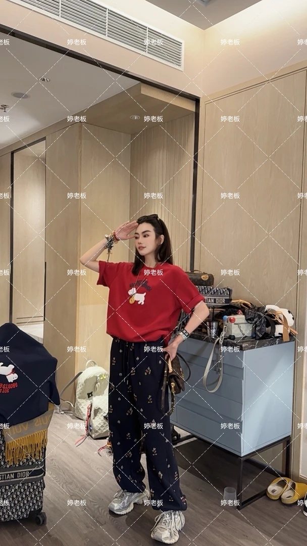 『婷老板』新款、米奇百搭抽绳休闲裤3636-46