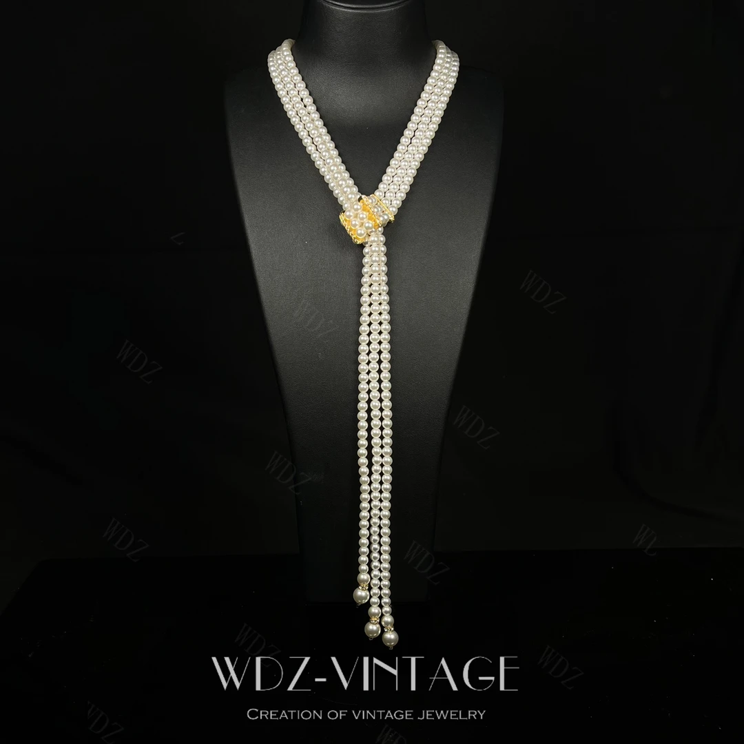 铜合金项链 女儿情-中古vintage首饰饰品项链气质轻奢复古简约