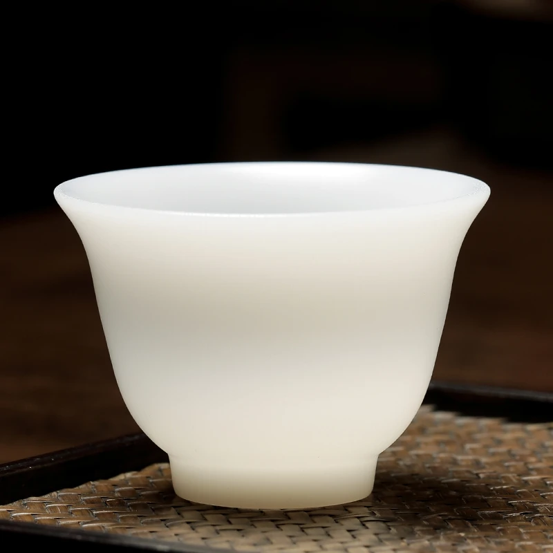 主人茶杯德化郭志保高端冰种玉瓷杯子陶瓷茶杯高档家用茶具客人杯