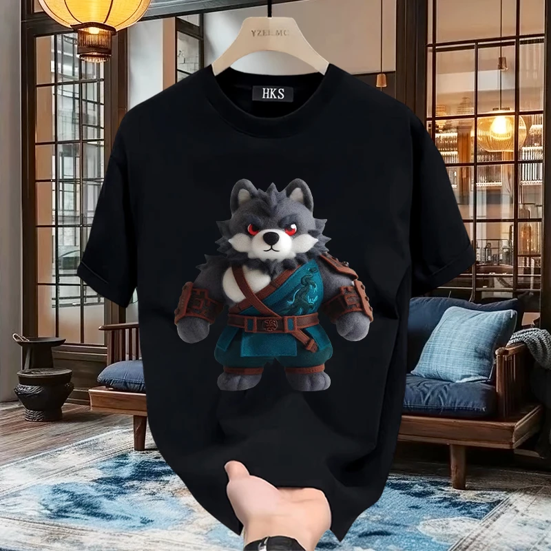 潮牌2024夏季爆款男士纯棉短袖T恤休闲百搭轻奢高档体恤百搭上衣T