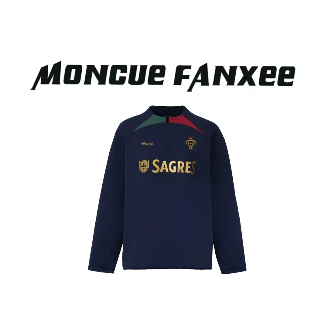 葡萄牙-【X训练系列-鲨鱼】--潮流百搭美式球衣宽松重磅卫衣