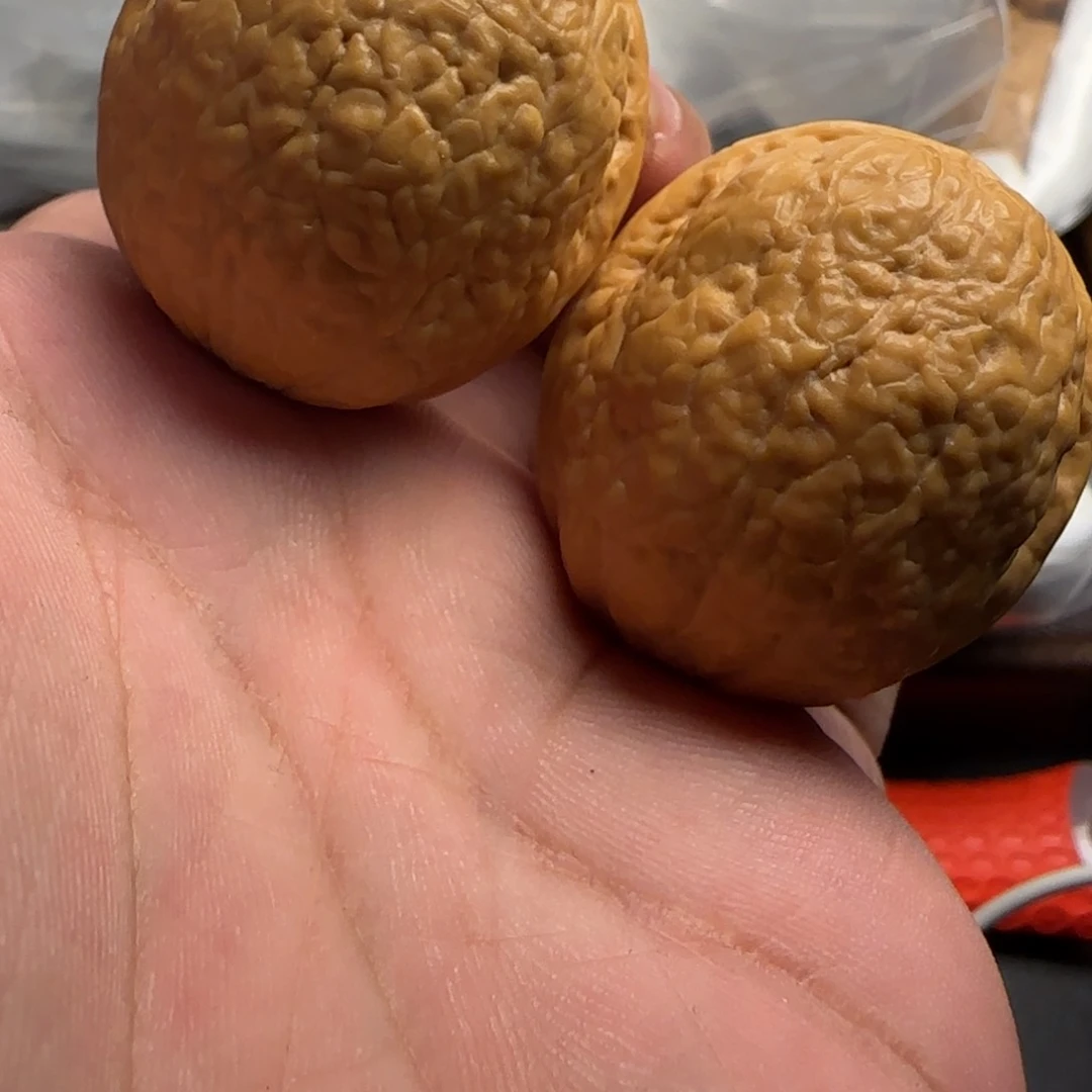 文玩核桃把件花*菜34尺 龙蛋