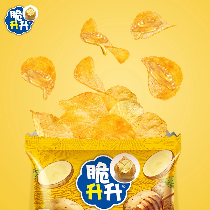 脆升升【活动专享】蜂蜜黄油薯片60g*5包休闲小零食经典黄油味食品