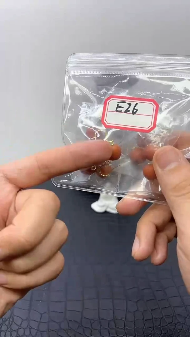 【闪购商品】蜜蜡耳饰14K金镶嵌E26