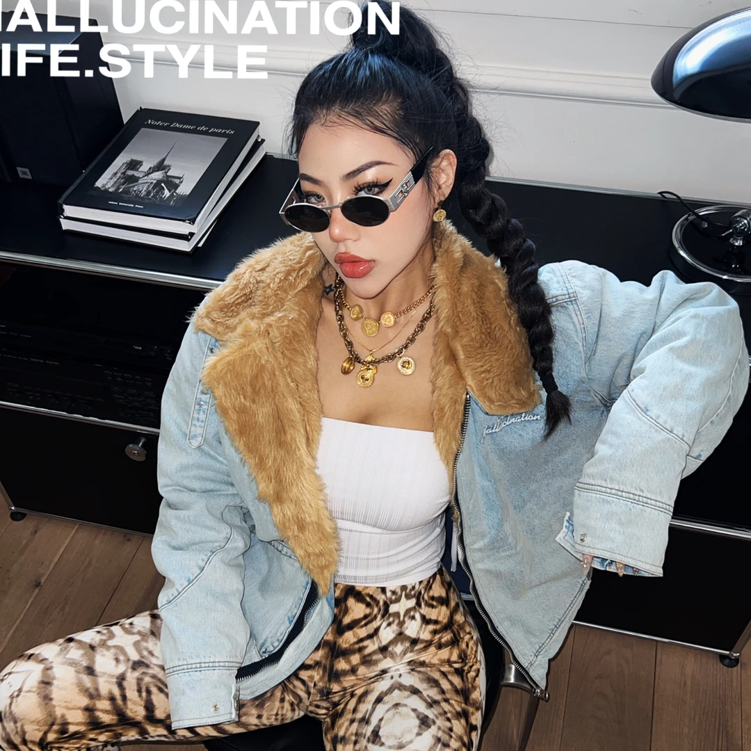 CityHallucination2.0〔严阵以待〕重工水洗牛仔刺绣重磅棉服外套