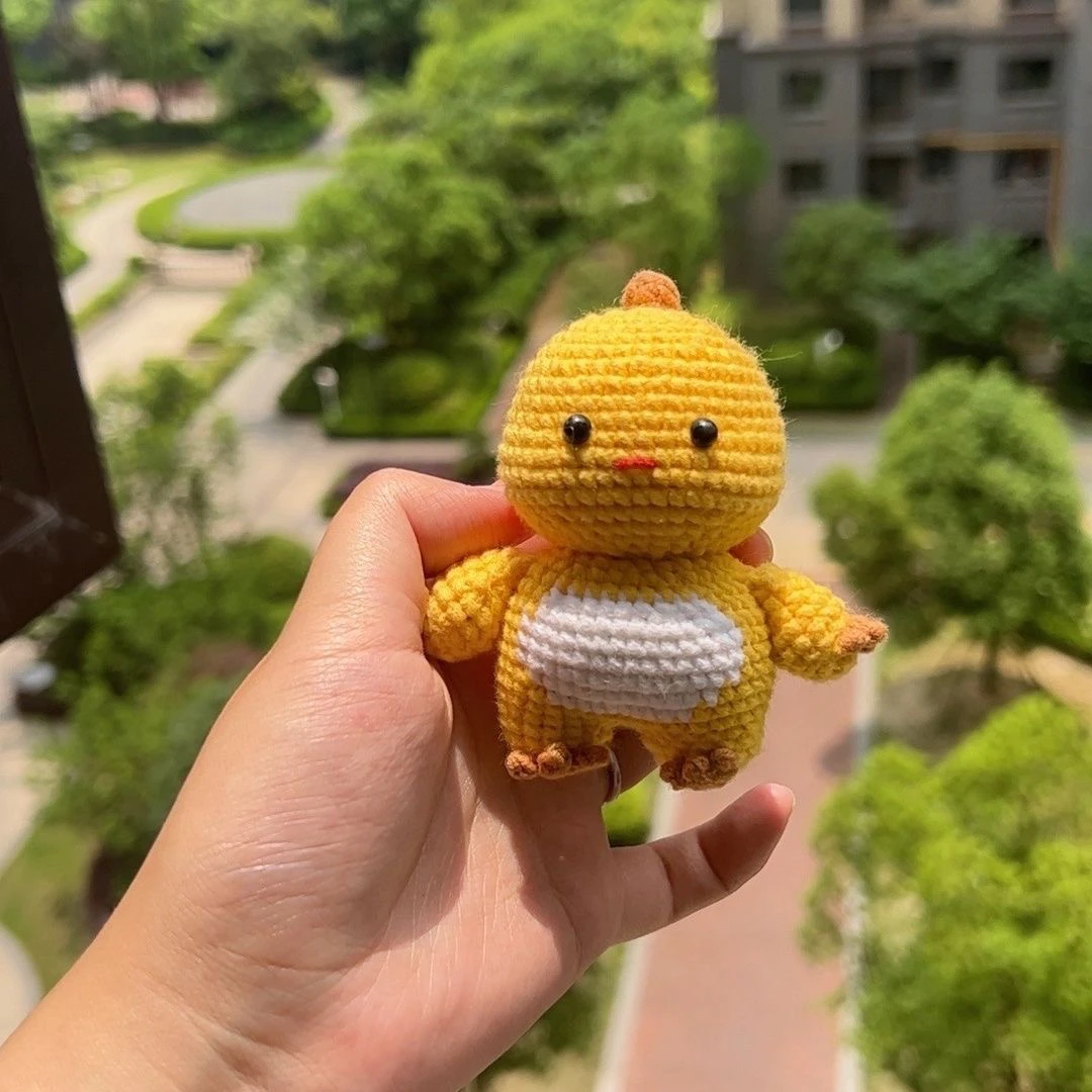 成品手工毛线diy编织小奶龙玩偶手作针织钥匙扣挂件儿童礼物