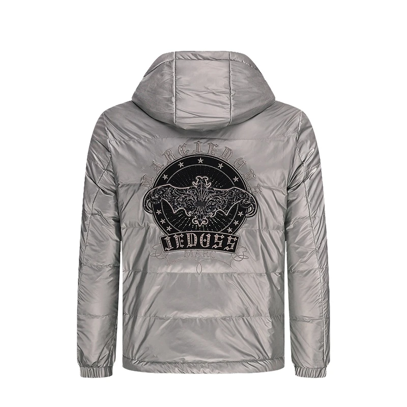 JEDOSS/爵迪斯冬季男装秋冬专柜新款经典LOGO珠片绣保暖羽绒服393