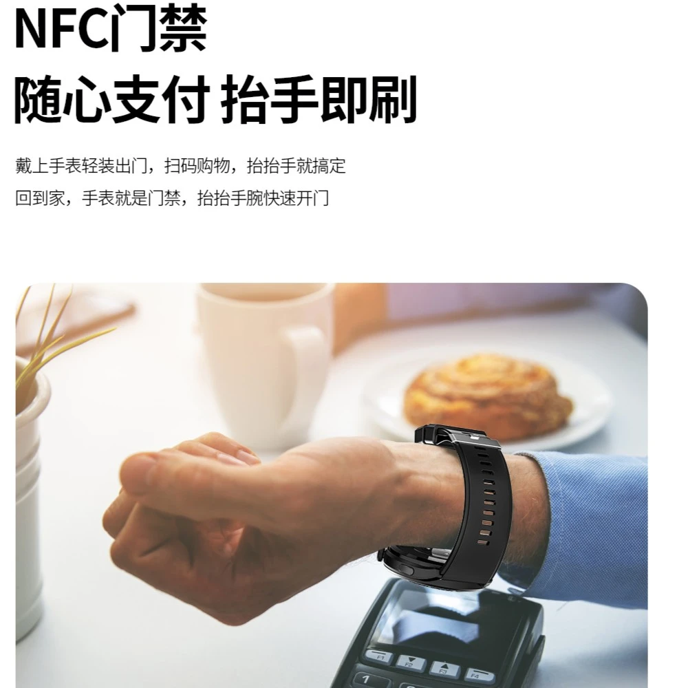 黑士顿新款watch时尚多功能智能手表科技圆形蓝牙通话监测防水表