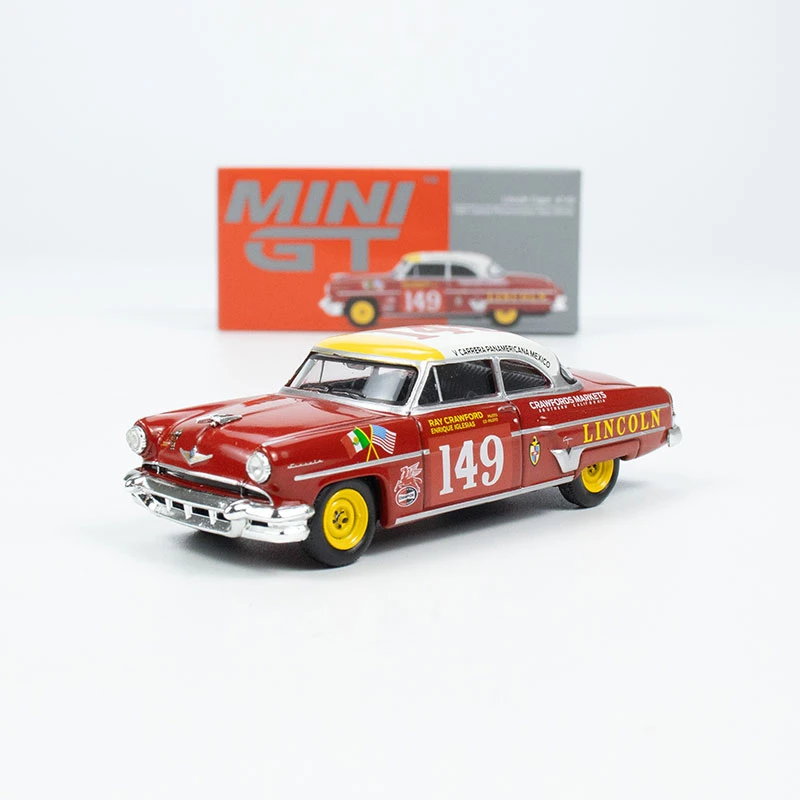 MINI GT车模 1:64林肯Capri La Carrera 149号Winner合金汽车模型