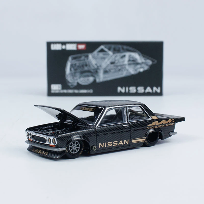 MINI GT KAIDO HOUSE车模开前盖1:64达特桑510合金Datsun汽车模型