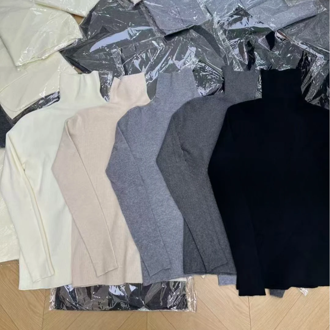 夏沫2024年时尚秋冬打底高领显瘦百搭女士毛衣