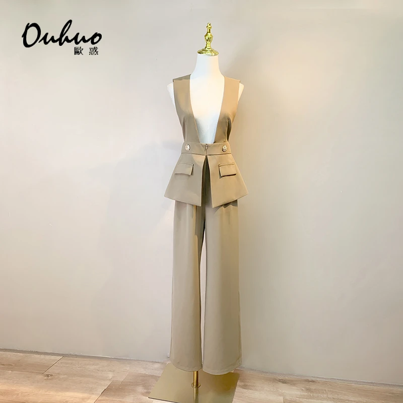 【现货福利】2024早春新品时尚休闲气质背带裤 OHPAG01010