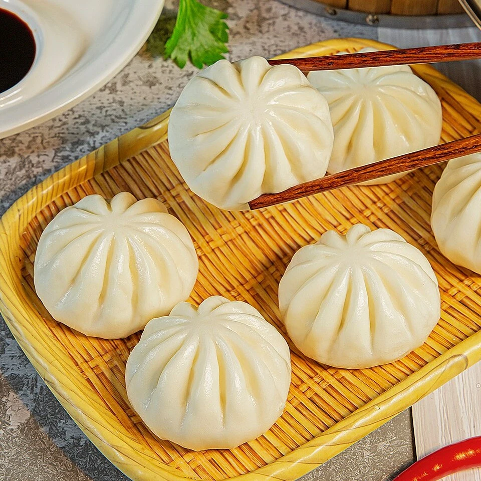 福包达6包装老面黑土猪肉小笼包/冷冻速食早餐传统/懒人营养早餐