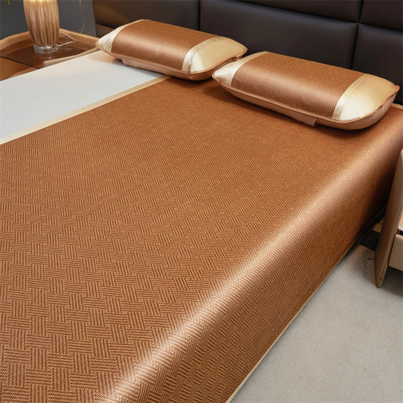 凉席联席艾草双面藤席驱蚊席可折叠凉席席子凉席双人家用学生宿舍