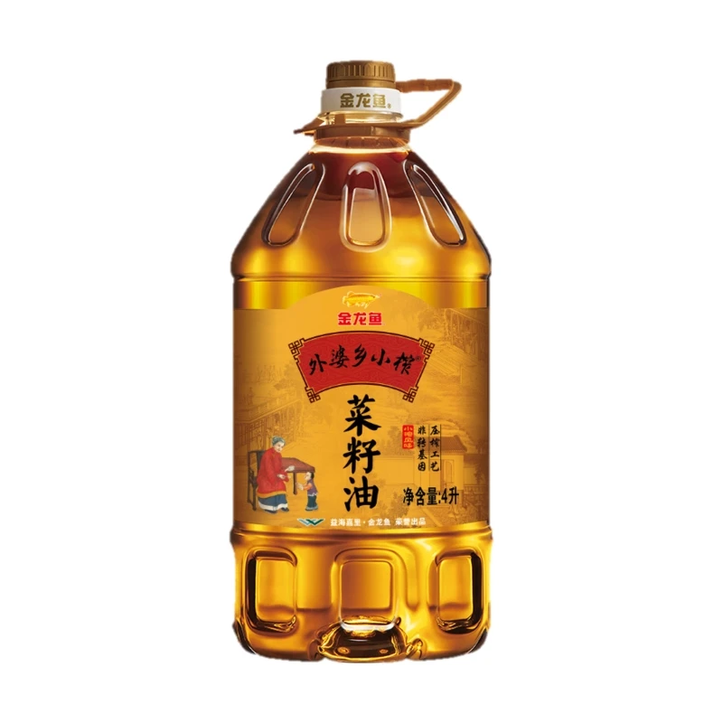金龙鱼外婆乡小榨菜籽油4升/桶