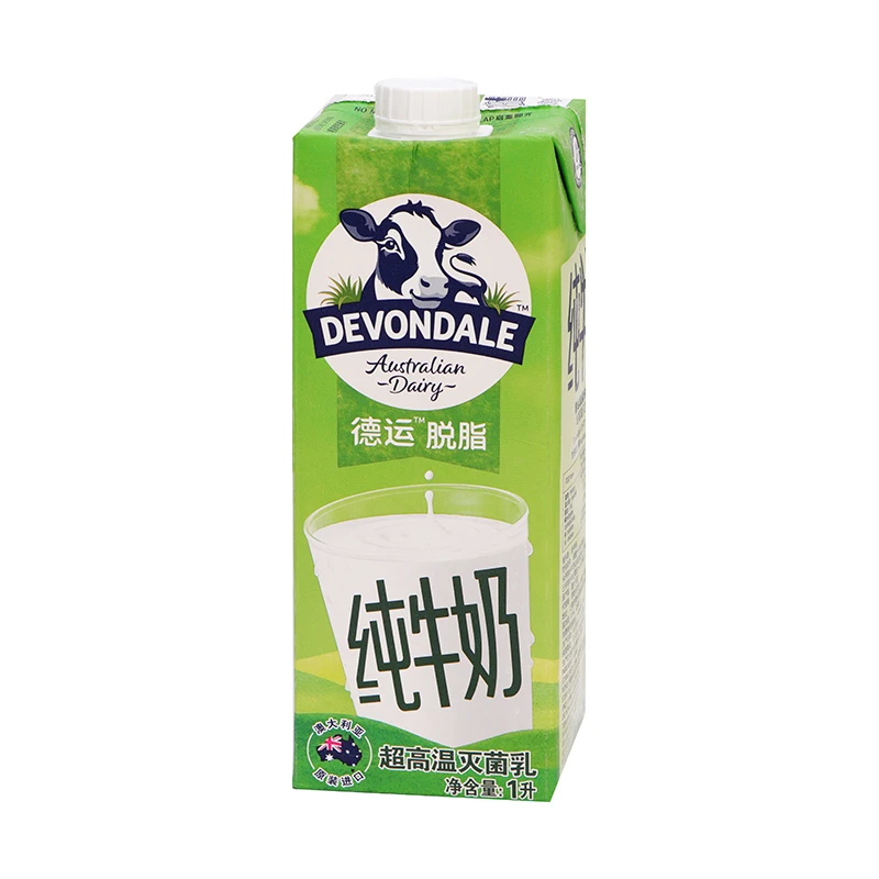 【轻食】澳大利亚进口 德运脱脂牛奶 1升/盒