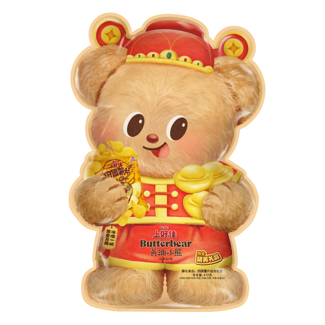 上好佳&黄油小熊膨化食品礼包412g/袋