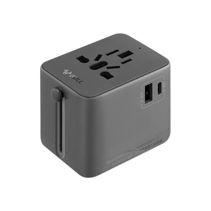 公牛 USB多国旅行转换插头GN-L10U15 深空灰