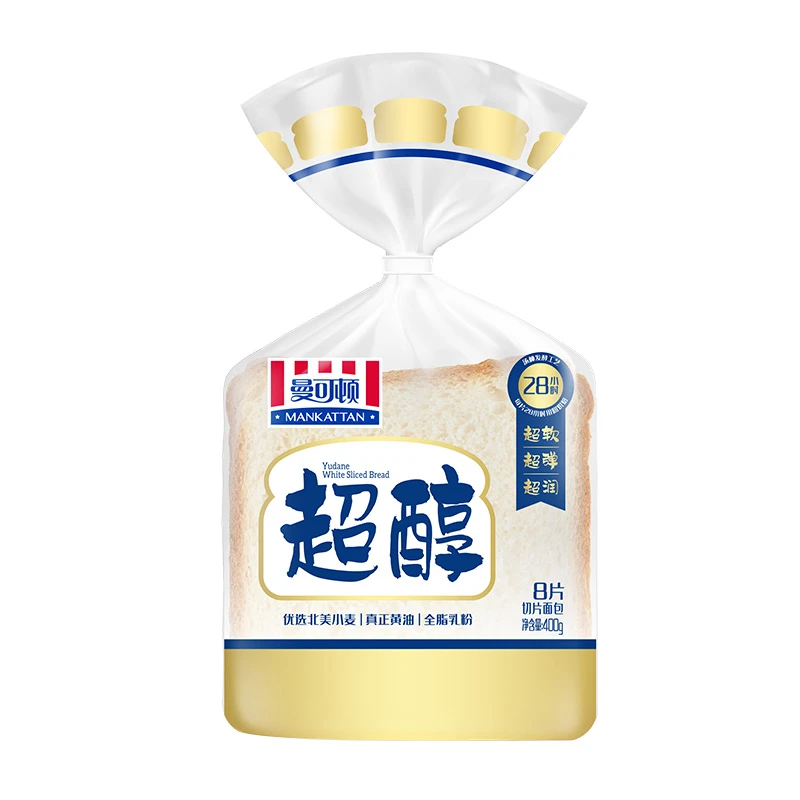 【超柔软】曼可顿超醇切片面包400g/袋