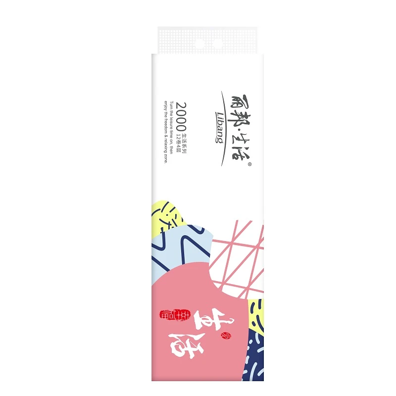 丽邦生活系列有芯卷纸4层*12卷/提