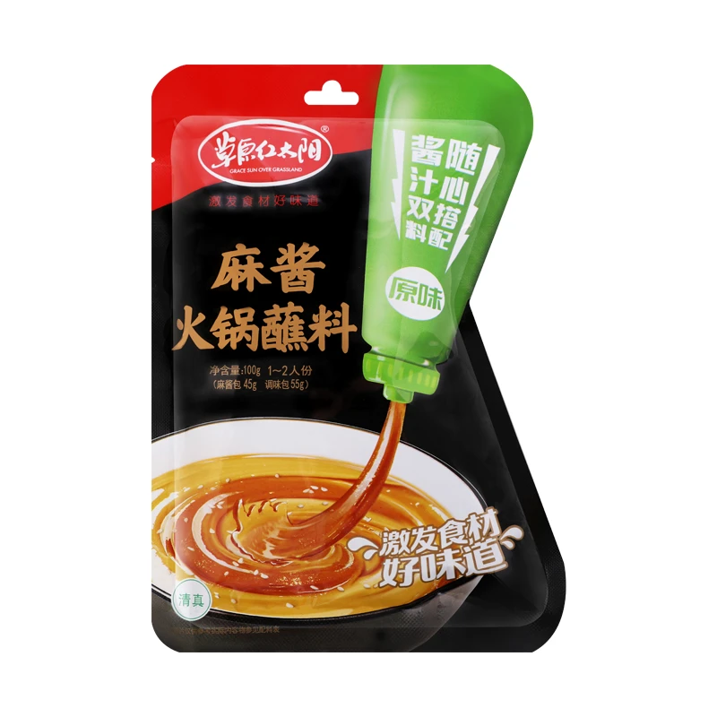 草原红太阳麻酱蘸料（原味）100g/袋