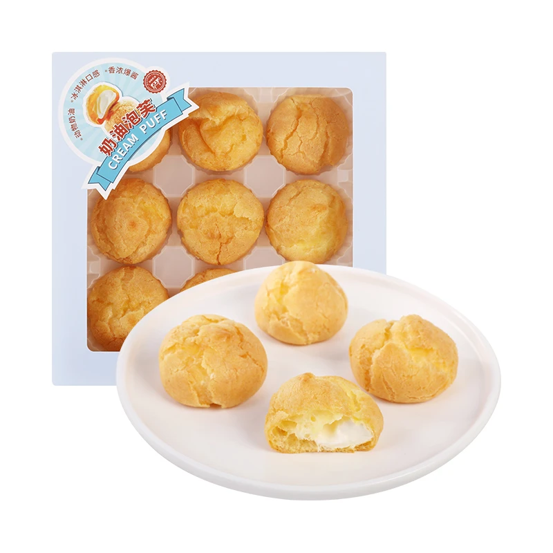 【冰淇淋口感】奶油泡芙 135g/盒