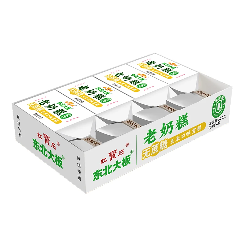 东北大板老奶糕无蔗糖玉米口味雪糕65克*8支