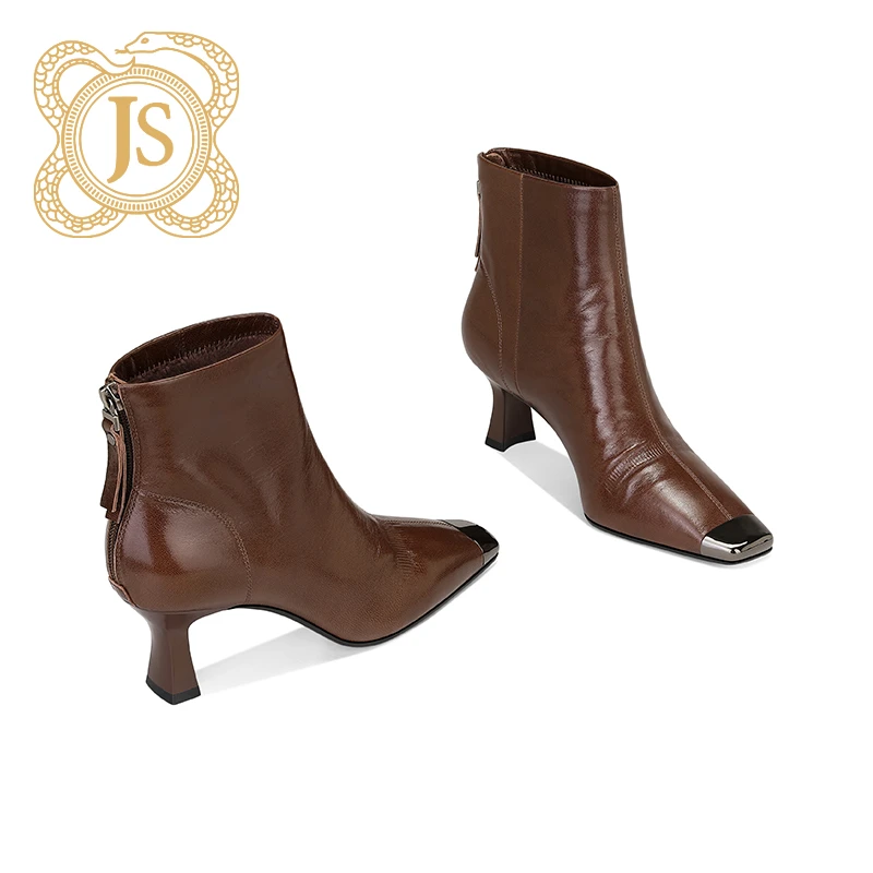 已开价，1Z62C8A89-1方头时尚优雅成熟显脚瘦高跟加绒靴2024爆款