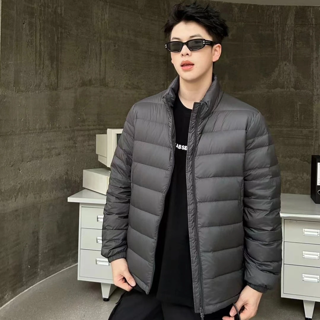 轻薄男士立领带帽羽绒服冬季保暖舒适亲肤