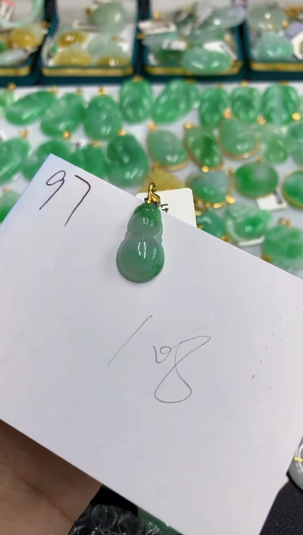 【闪购商品】翡翠颈饰18K金镶嵌1号