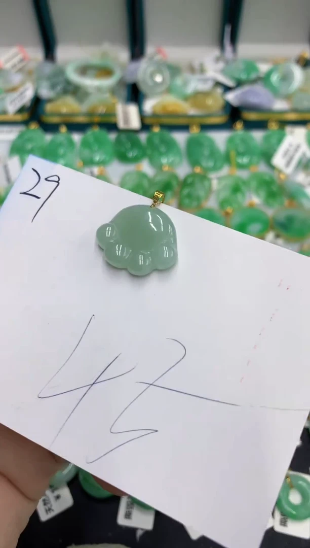 【闪购商品】翡翠颈饰18K金镶嵌1号