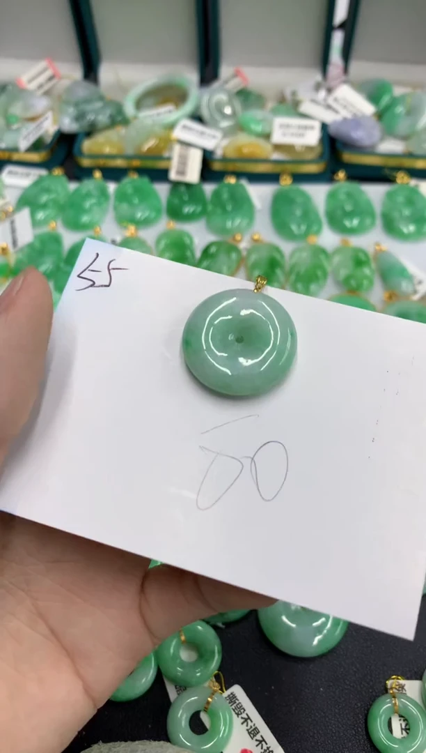 【闪购商品】翡翠颈饰18K金镶嵌1号