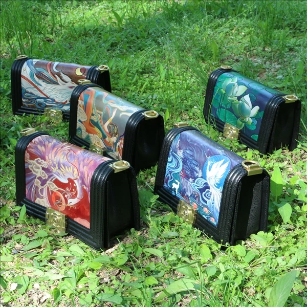 匠人乔【皮雕辣妈包】手工皮雕皮艺图案女士休闲百搭女士单肩斜挎包