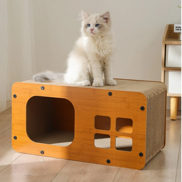 猫抓板猫窝一体耐磨不掉屑猫爪窝瓦楞纸四季通用猫咪耐用