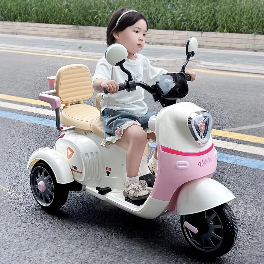 儿童摩托车电动三轮车1-5岁宝宝男女孩电瓶充电可坐人遥控玩具车