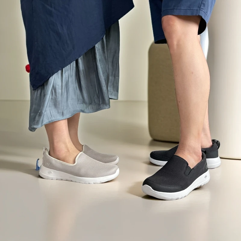 【七夕浪漫】斯凯奇男鞋女鞋夏季轻便懒人一脚蹬软底网面运动情侣鞋