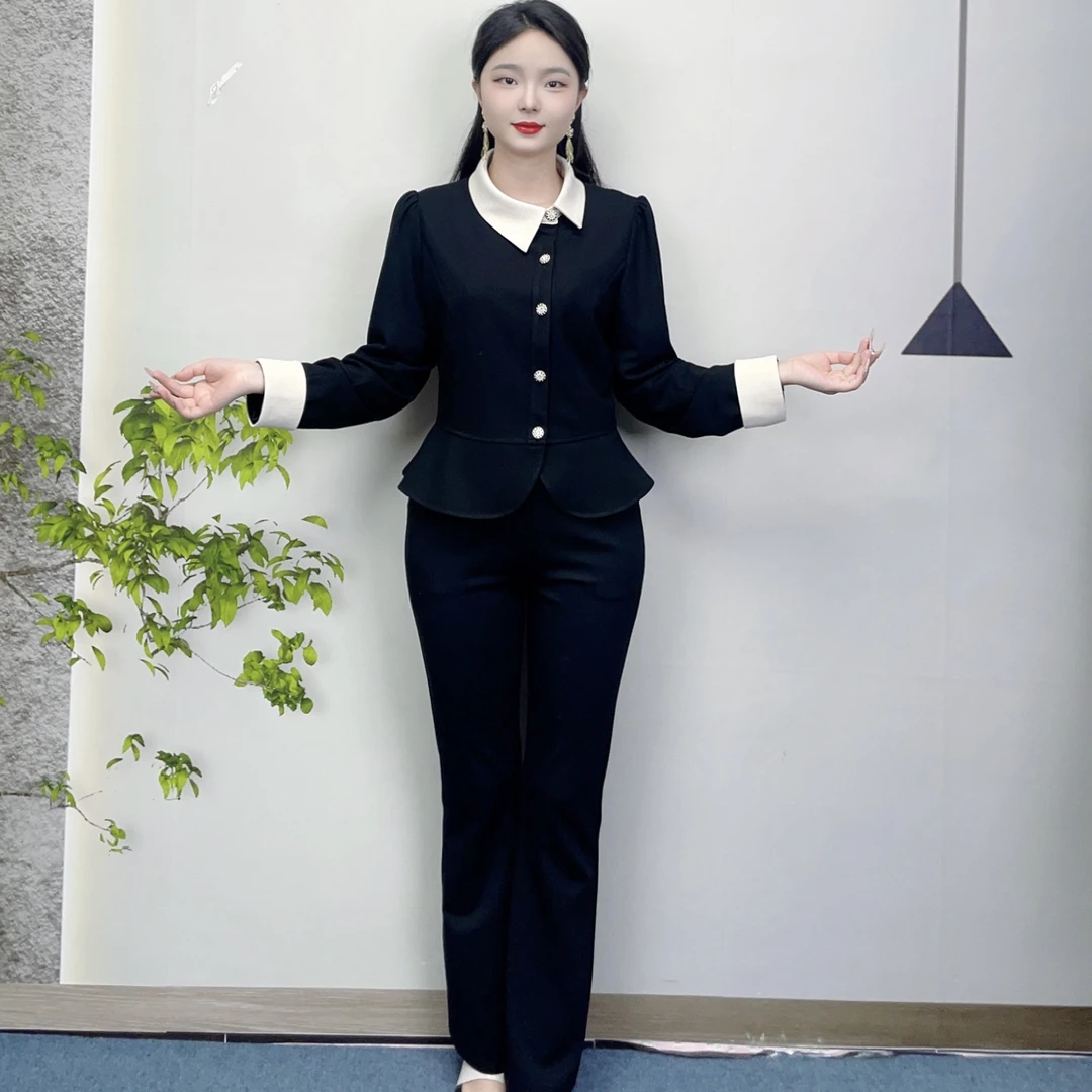 2024年秋冬新款时尚轻奢气质优雅高端小香风修身显瘦女装两件套