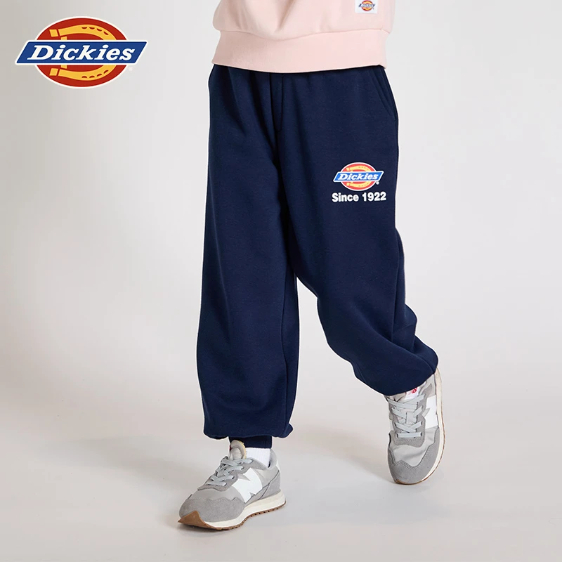 Dickies儿童秋冬新款运动休闲风卫裤中腰大小童裤子244K40LSD135