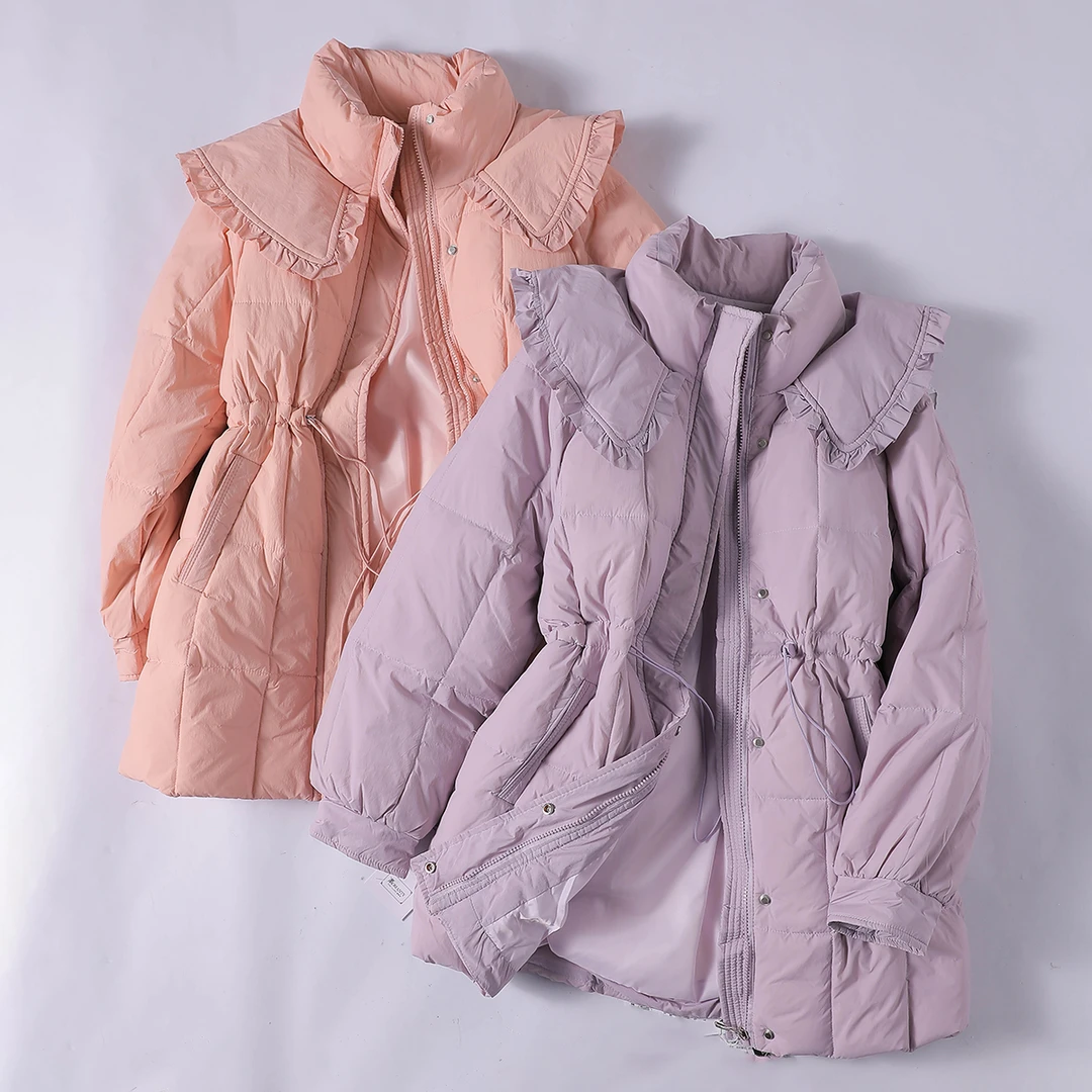 朗系列-K11Y-58806 女士冬季休闲时尚简约百搭短款纯色羽绒服