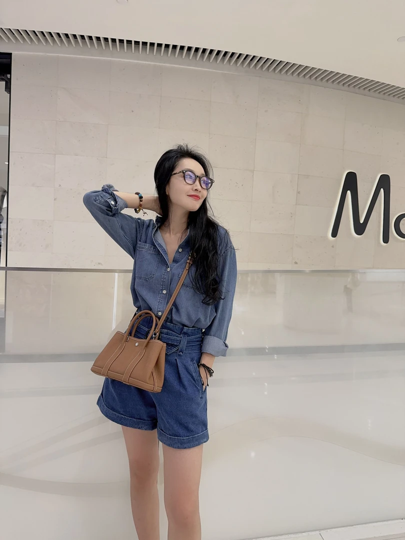 【纯手工蜡线花园包30和36】进口原厂牛皮高档真皮百搭手提女包