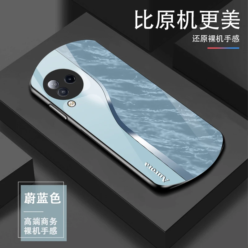 适用小米CiVi3大理石纹理弧形手机壳高颜值设计轻奢时尚
