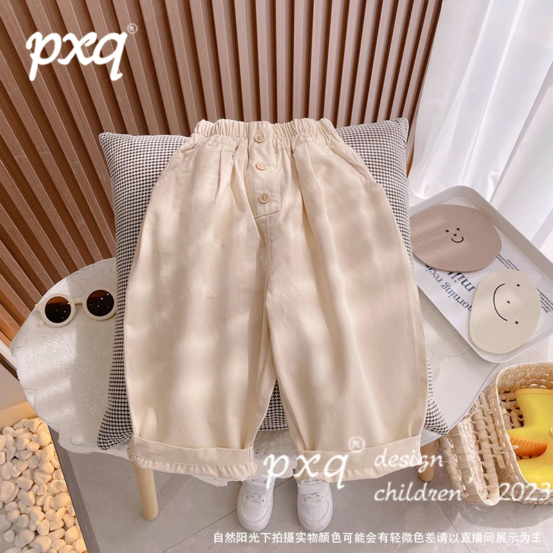 w2023新款儿童休闲宝宝宽松裤子