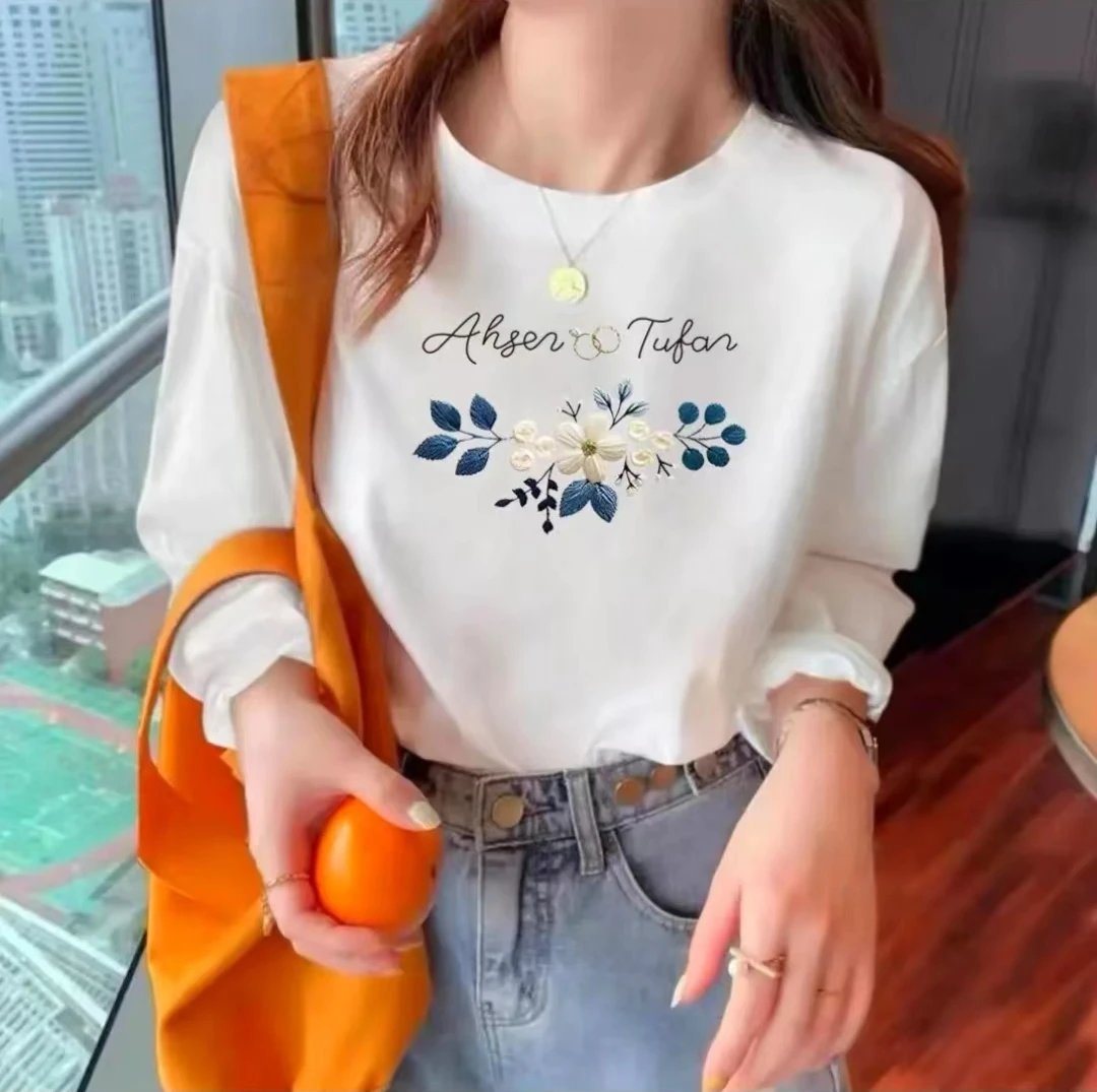 2024新款潮牌棉T男女同款夏季潮流时尚百搭圆领印花打底衫ins