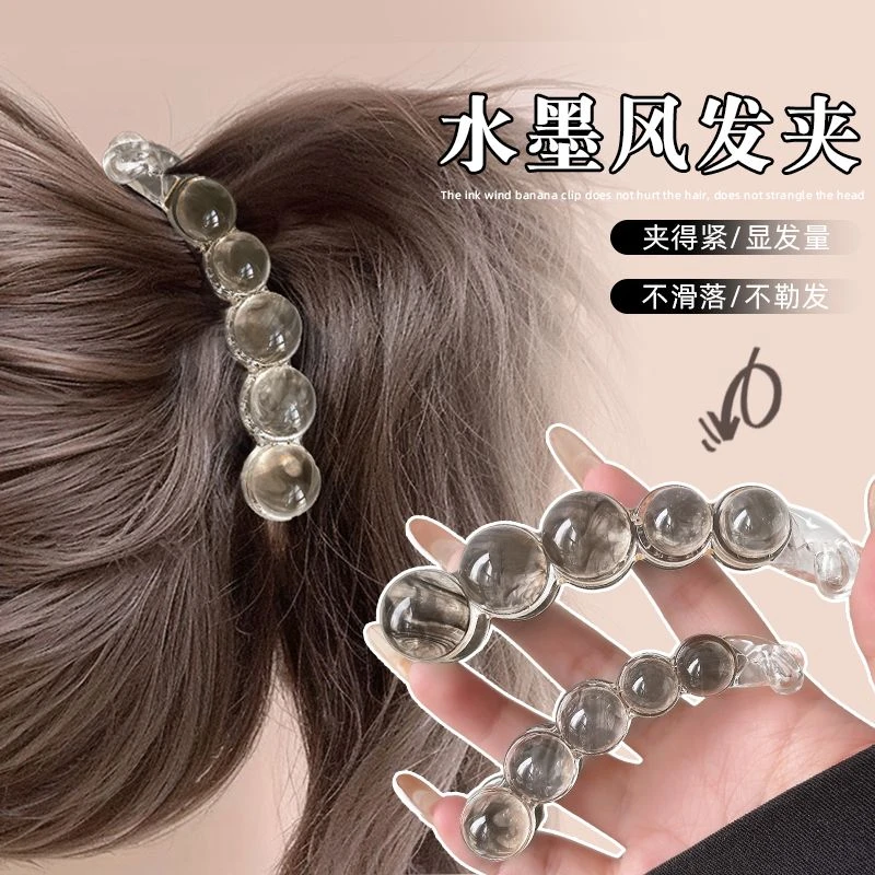 顶夹日韩抓夹女发卡欧美发夹气质网红鲨鱼夹法式马尾夹百搭小抓夹