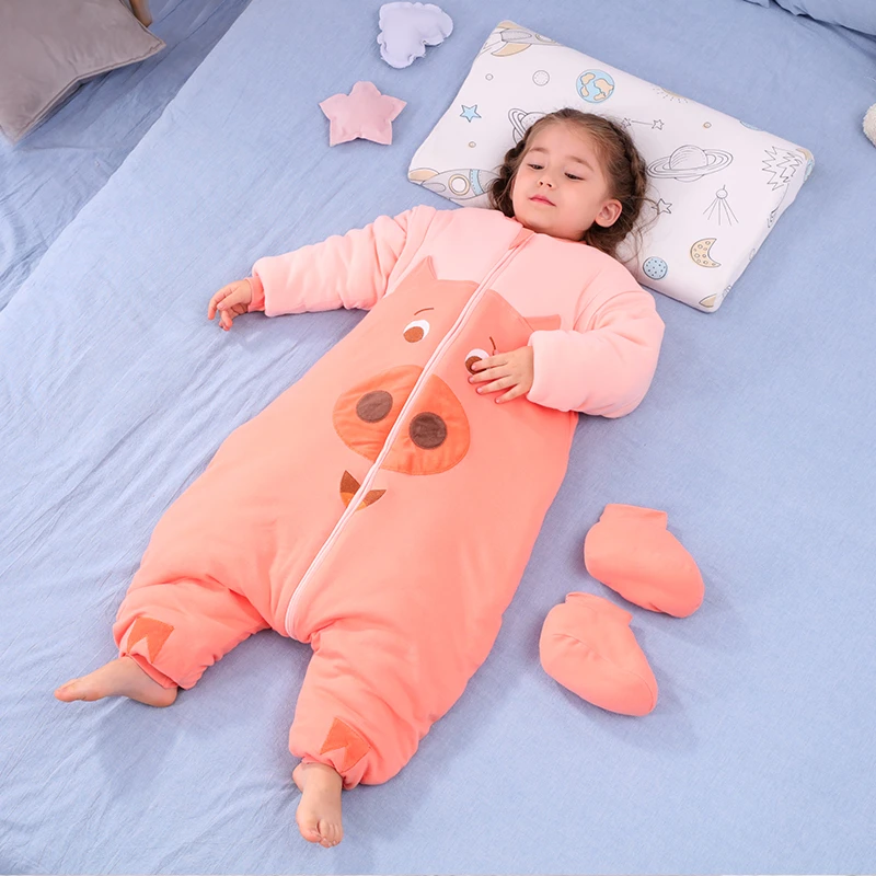 【昕昕家专属】绣花款婴儿宝宝分腿睡袋